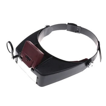 New 2 LED Light Headset 10 X Magnifier Head Magnifying Glass Lens Loupe with LED Light for Handcraft / Repairing 
New 2 LED Light Headset 10 X Magnifier Head Magnifying Glass Lens Loupe with LED Light for Handcraft / Repairing
