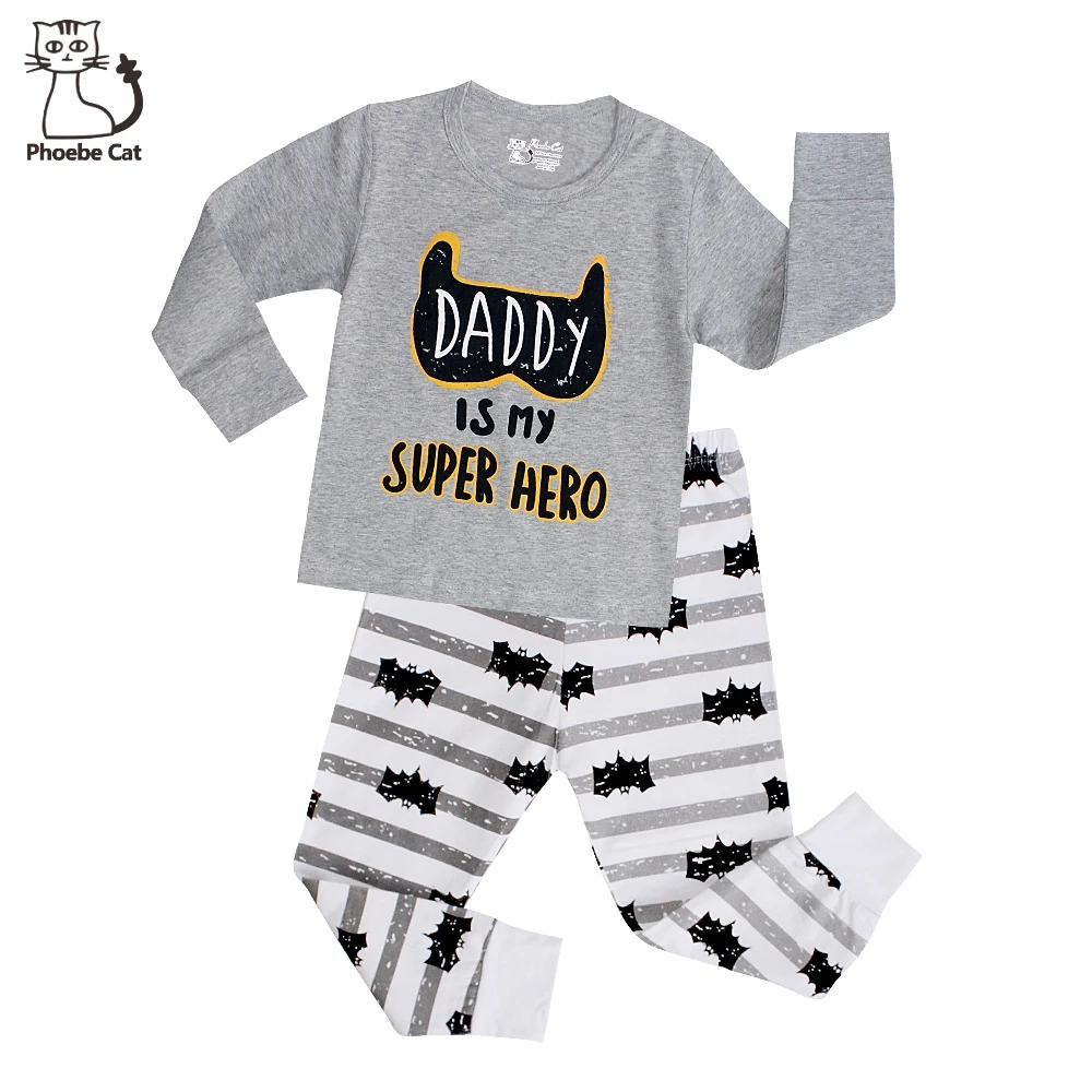 Phoebe Cat Daddy is Super Hero Printing Boys Pajamas Children Pyjamas for 2-7Years Kids Cotton Sleepwear Nightwear Boys Clothes
Phoebe Cat Daddy is Super Hero Printing Boys Pajamas Children Pyjamas for 2-7Years Kids Cotton Sleepwear Nightwear Boys Clothes
