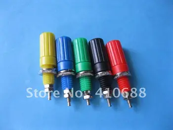 Red Blue Yellow Green and Black 5 colors Binding Post For 4mm Banana Plug 50 Pcs Per Lot Hot Sale
Red Blue Yellow Green and Black 5 colors Binding Post For 4mm Banana Plug 50 Pcs Per Lot Hot Sale