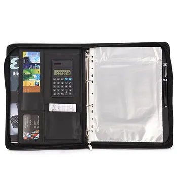 A4 Black Conference Business Note Book Calculator Folder Zipped PU Leather Bag Portfolio Organiser Boss Meeting Folders
A4 Black Conference Business Note Book Calculator Folder Zipped PU Leather Bag Portfolio Organiser Boss Meeting Folders