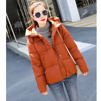 Winter Women Down cotton Hooded Jacket Coat Slim Warm Outerwear Korean Casual Female Cotton Jacket Short Basic Coat Solid Tops
Winter Women Down cotton Hooded Jacket Coat Slim Warm Outerwear Korean Casual Female Cotton Jacket Short Basic Coat Solid Tops