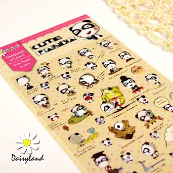 1 Sheet Cute Panda Cartoon Daisyland Scrapbook PET Paper Kawaii Stickers Diary Decal Phone Sticker Flakes 1094
1 Sheet Cute Panda Cartoon Daisyland Scrapbook PET Paper Kawaii Stickers Diary Decal Phone Sticker Flakes 1094