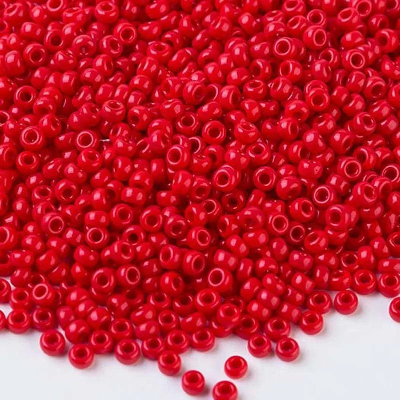 Wholesale Red 2MM 3g/bag Round Seed Beads Small Ceramics Garment Beads Jewelry Making Miyuki Made In Japan
Wholesale Red 2MM 3g/bag Round Seed Beads Small Ceramics Garment Beads Jewelry Making Miyuki Made In Japan