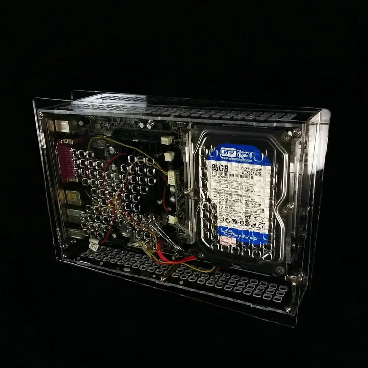 ITX transparent mini computer case industrial control motherboard chassis double 3.5 hard disk living room HTPC chassis
ITX transparent mini computer case industrial control motherboard chassis double 3.5 hard disk living room HTPC chassis