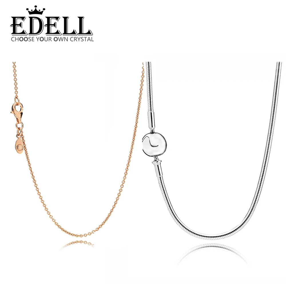 EDELL 100% 925 Sterling Silver Genuine E series COLLECTION SILVER NECKLACE Rose Necklace Chain Temperament Fashion Retro Jewelry
EDELL 100% 925 Sterling Silver Genuine E series COLLECTION SILVER NECKLACE Rose Necklace Chain Temperament Fashion Retro Jewelry