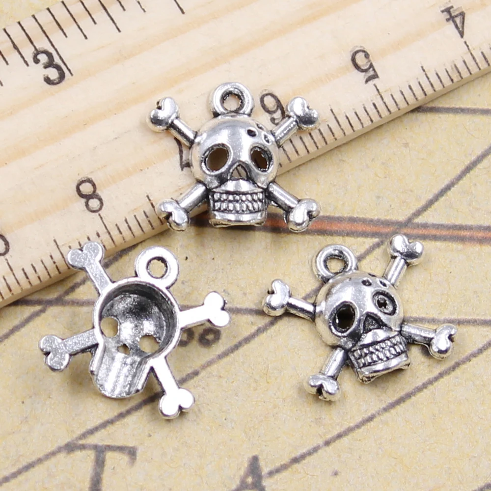20pcs Charms Skull Pirate Flag 15x17mm Tibetan Silver Color Pendants Antique Jewelry Making DIY Handmade Craft Pendant
20pcs Charms Skull Pirate Flag 15x17mm Tibetan Silver Color Pendants Antique Jewelry Making DIY Handmade Craft Pendant