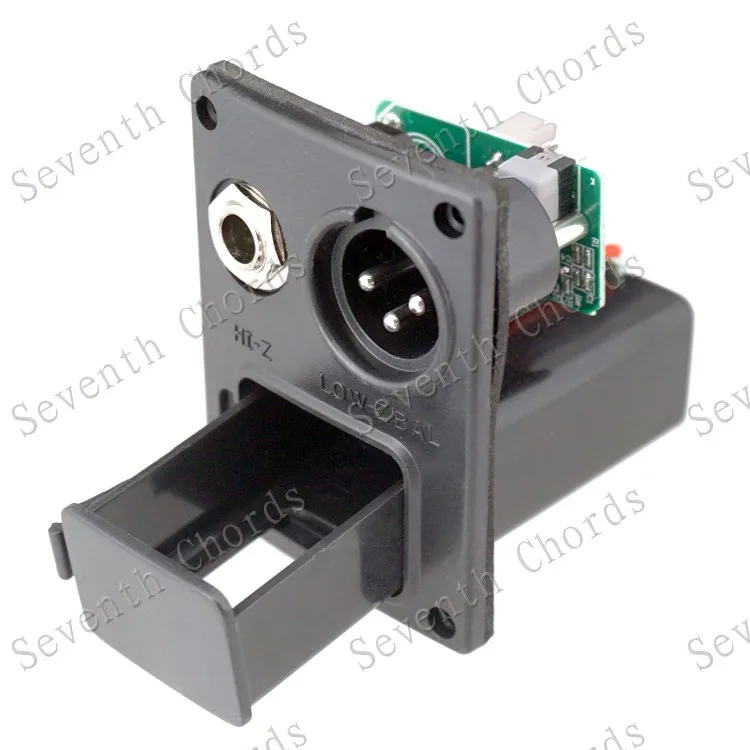 Acoustic Guitar Equalizer EQ 9V Battery Boxs/Holder/Case With XLR Connector Plug & 4 Pin Socket & Contacts & Output jack
Acoustic Guitar Equalizer EQ 9V Battery Boxs/Holder/Case With XLR Connector Plug & 4 Pin Socket & Contacts & Output jack