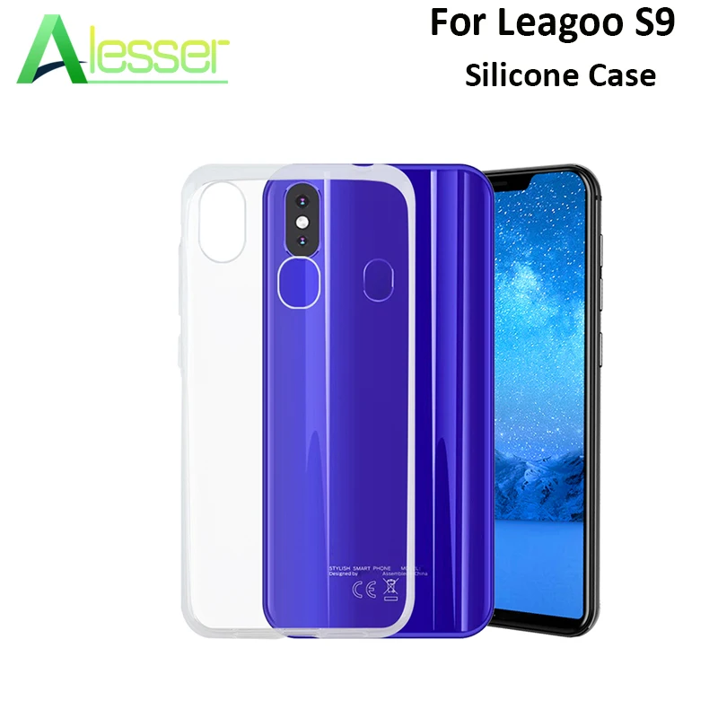Alesser For Leagoo S9 Silicone Case Soft TPU Back Cover Clear Protective Transparent 5.85 Inch Coque |