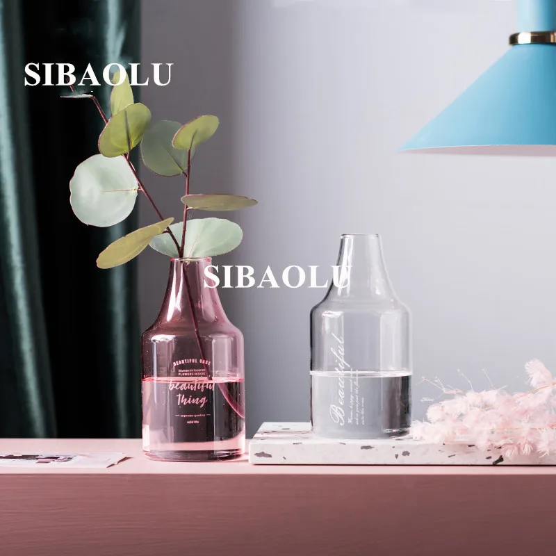 Creative Home Desktop Small Vase Nordic Simple Transparent Color Flower Vase Ins Home Decoration Accessories Tabletop Glass Vase
Creative Home Desktop Small Vase Nordic Simple Transparent Color Flower Vase Ins Home Decoration Accessories Tabletop Glass Vase