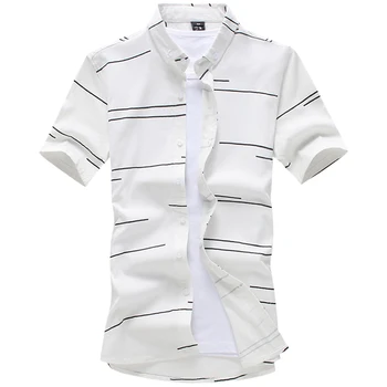 Yimsutsfor good quality striped shirt men fashion summer mens short sleeve casual shirt white cotton shirt
Yimsutsfor good quality striped shirt men fashion summer mens short sleeve casual shirt white cotton shirt