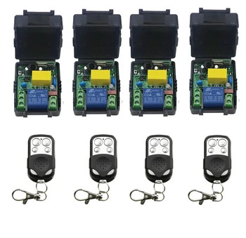 433Mhz universal AC 220 v 1 ch RF Wireless Push Remote Control Light Switch System 4 receiver +4 waterproof transmitter
433Mhz universal AC 220 v 1 ch RF Wireless Push Remote Control Light Switch System 4 receiver +4 waterproof transmitter