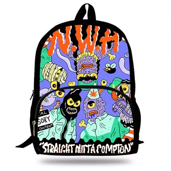 19 New design NWA Straight Outta Comp Print school bags for young men travel bag children school bags Boys/girls Laptop mochila
19 New design NWA Straight Outta Comp Print school bags for young men travel bag children school bags Boys/girls Laptop mochila