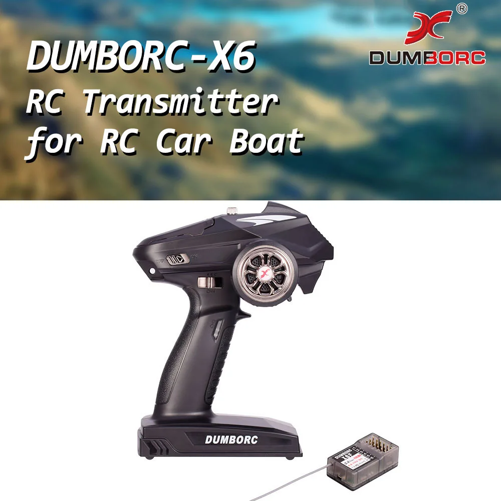 DUMBORC-X6 6CH 2.4G RC Radio Controller Transmitter with X6F Receiver for RC Car Boat Tank Support DIY for JJRC Q65 MN-90 RC car
DUMBORC-X6 6CH 2.4G RC Radio Controller Transmitter with X6F Receiver for RC Car Boat Tank Support DIY for JJRC Q65 MN-90 RC car