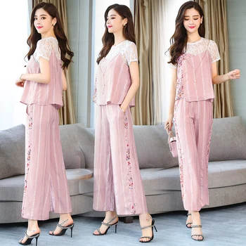 new design women outfit two-piece copper fashion suits summer 2018 Europe style leisure blouse wide-legged pants stripe suits
new design women outfit two-piece copper fashion suits summer 2018 Europe style leisure blouse wide-legged pants stripe suits