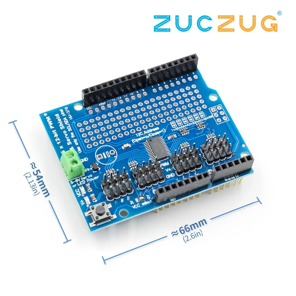 Arsmundi 1PCS 16-Channel 12-Bit PWM / Servo Shield 16-Way Steering Gear Drive Module
Arsmundi 1PCS 16-Channel 12-Bit PWM / Servo Shield 16-Way Steering Gear Drive Module