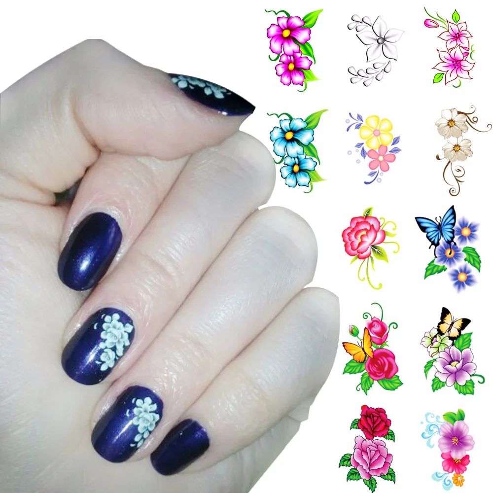 WUF 1 Sheet Optional Flower Designs Nail Water Decals Butterfly Water Transfer Stickers Nails Tools For Nails
WUF 1 Sheet Optional Flower Designs Nail Water Decals Butterfly Water Transfer Stickers Nails Tools For Nails