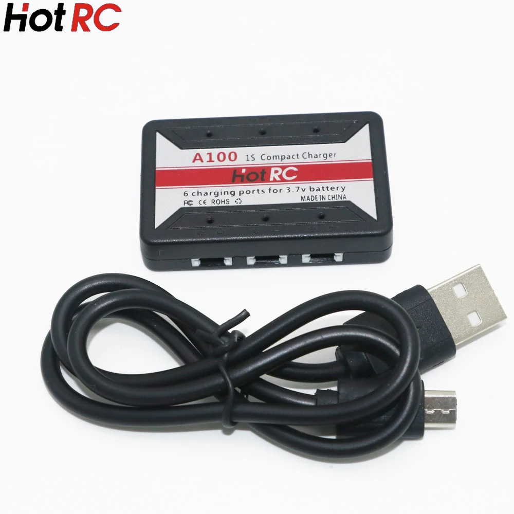 HotRc A100 6 in 1 3.7V Lipo Battery Charger For Hubsan X4 Q4 H107L H107C WLtoys JJCR UDI
HotRc A100 6 in 1 3.7V Lipo Battery Charger For Hubsan X4 Q4 H107L H107C WLtoys JJCR UDI