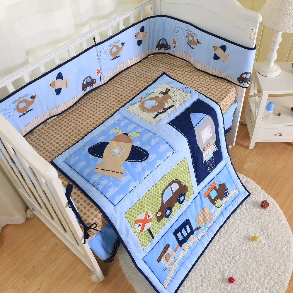 wove Technics and 4 pcs Quantity baby bedding set-bumpers, comforter, crib sheet, crib skirt
wove Technics and 4 pcs Quantity baby bedding set-bumpers, comforter, crib sheet, crib skirt