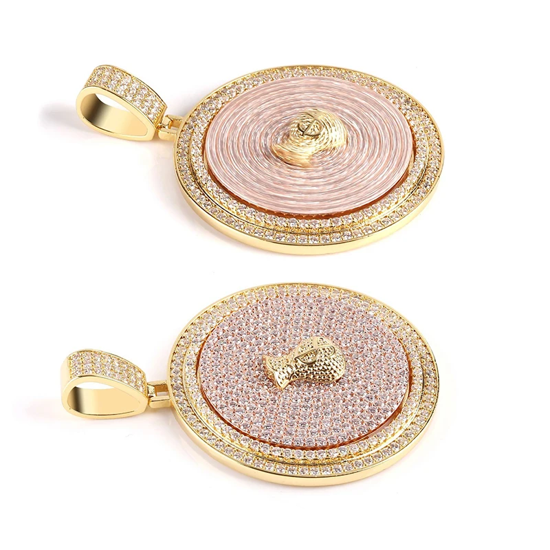 Bling Ice Out AAA CZ камень Золото Серебро Цвет доллар США вращающиеся круглые подвески ожерелья для мужчин хип-хоп рэпер ювелирные изделия
Bling Ice Out AAA CZ камень Золото Серебро Цвет доллар США вращающиеся круглые подвески ожерелья для мужчин хип-хоп рэпер ювелирные изделия