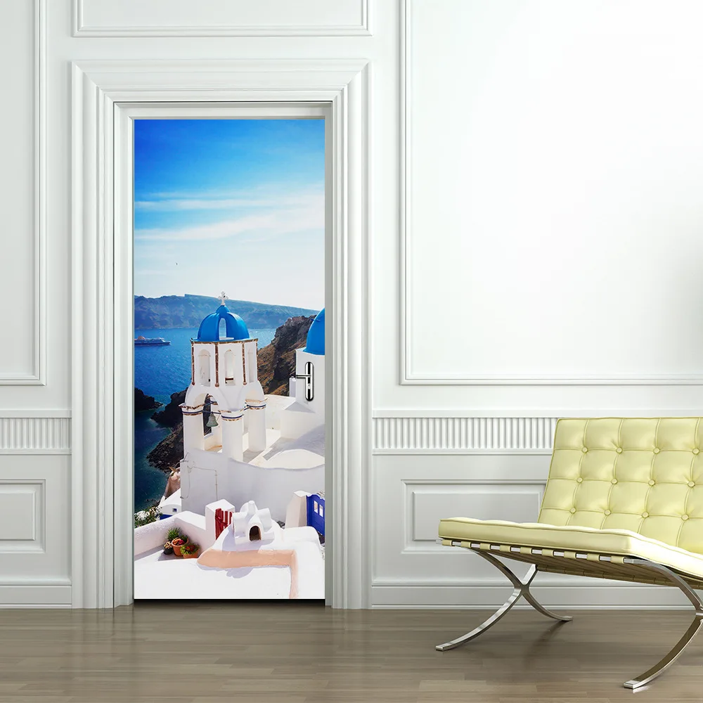 Greece Santorini Blue White Town Sticker Wall Door Stickers PVC Removable Vinyl Art Wall Decals Murals Home Kitchen Decoration
Greece Santorini Blue White Town Sticker Wall Door Stickers PVC Removable Vinyl Art Wall Decals Murals Home Kitchen Decoration