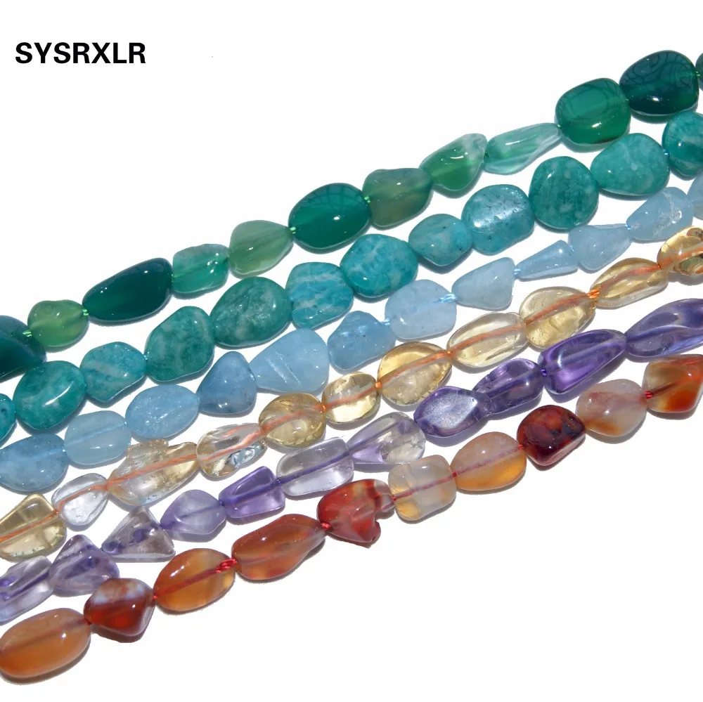 Wholesale 5-8 MM Irregular Gravel Shape Natural Agat Crystal Stone Beads For Jewelry Making DIY Bracelet Necklace Strand | Украшения и