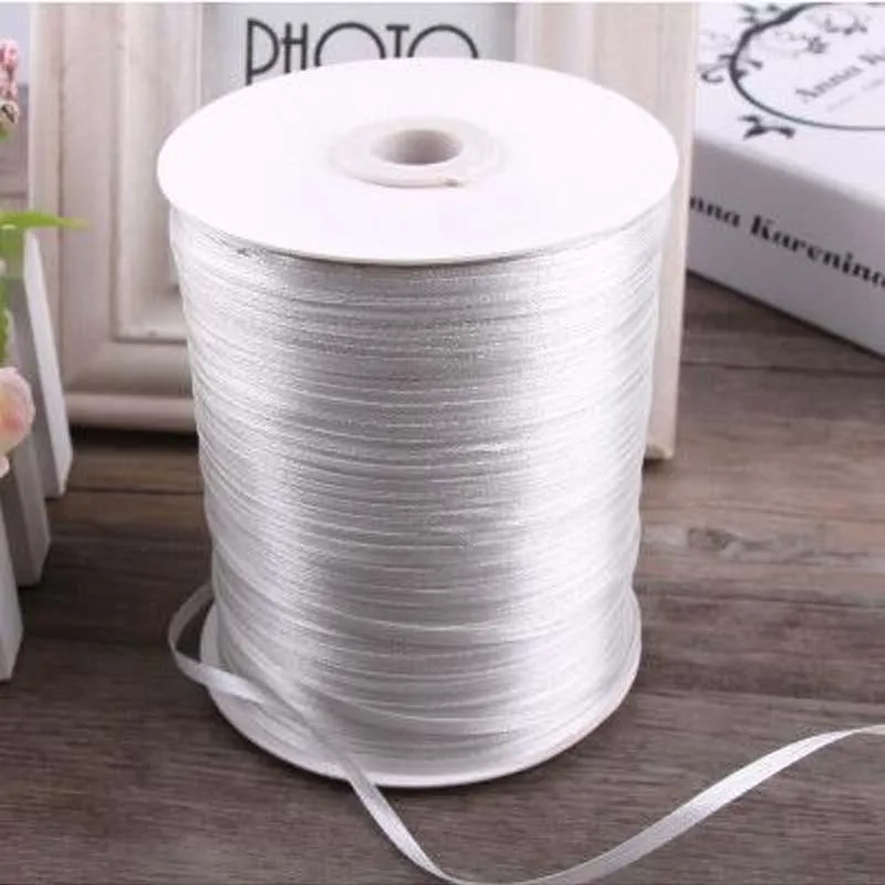 A Roll 880Yards 3mm Satin Ribbon For Arts Crafts & Sewing Christmas Wedding Party Decoration Gift Wrap Handmade DIY Material
A Roll 880Yards 3mm Satin Ribbon For Arts Crafts & Sewing Christmas Wedding Party Decoration Gift Wrap Handmade DIY Material