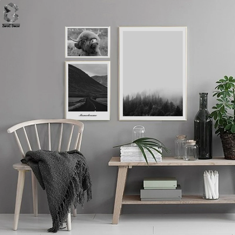 Vintage Canvas Art Posters and Prints Monochrome Forest Wall Art Painting Highland Cattle Picture Decorative for Room Decor
Vintage Canvas Art Posters and Prints Monochrome Forest Wall Art Painting Highland Cattle Picture Decorative for Room Decor