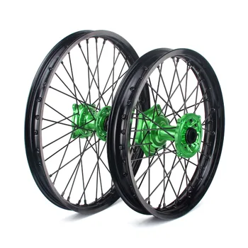 BIKINGBOY 21*1.6 18*2.15 MX Front Rear Wheel Rims Hubs 36 Spokes For KAWASAKI KX 125 250 06 07 08 09-13 KX-F 250 450 06-17
BIKINGBOY 21*1.6 18*2.15 MX Front Rear Wheel Rims Hubs 36 Spokes For KAWASAKI KX 125 250 06 07 08 09-13 KX-F 250 450 06-17