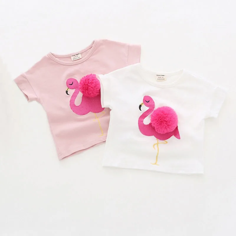 Toddler Girls Fashion T-Shirts Summer Baby Girl Cartoon Flamingos Cotton Shirt Kids Blouses For Girls Tee Shirt Children Tops
Toddler Girls Fashion T-Shirts Summer Baby Girl Cartoon Flamingos Cotton Shirt Kids Blouses For Girls Tee Shirt Children Tops
