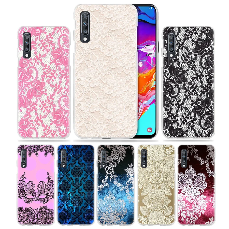 Lace and Flowers Case for Samsung Galaxy A50 A70 A20e A40 A30 A20 A10 A8 A6 Plus A9 A7 2018 Hard Clear PC Capa Phone Coque Cover
Lace and Flowers Case for Samsung Galaxy A50 A70 A20e A40 A30 A20 A10 A8 A6 Plus A9 A7 2018 Hard Clear PC Capa Phone Coque Cover