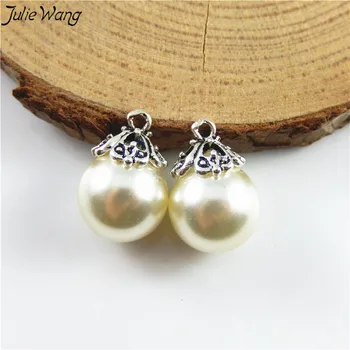 Julie Wang 18PCS Wholesale Antique Silver Cap on Pearl Cute Pendant Charm Making Women Fine Earring Necklace Keychain Finding
Julie Wang 18PCS Wholesale Antique Silver Cap on Pearl Cute Pendant Charm Making Women Fine Earring Necklace Keychain Finding