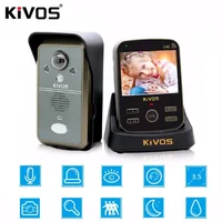 KiVOS 3.5inch Wireless Door Intercom Smart Video Intercom Camera Doorbell Remote Control Video Door Phone for Apartment Home image