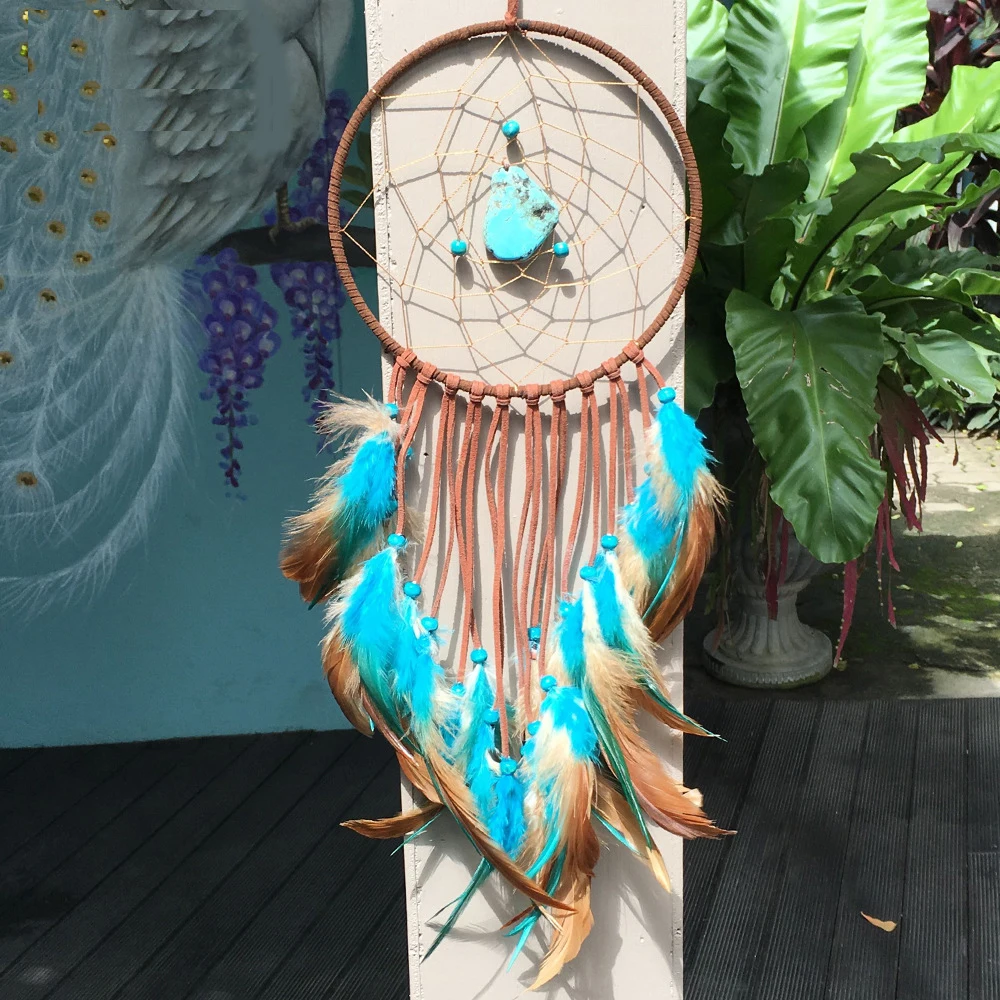 Vintage Enchanted Forest Indian Turquoise Dreamcatcher Handmade Dream Catcher Net With Feathers Decoration Ornament Amor6017
Vintage Enchanted Forest Indian Turquoise Dreamcatcher Handmade Dream Catcher Net With Feathers Decoration Ornament Amor6017