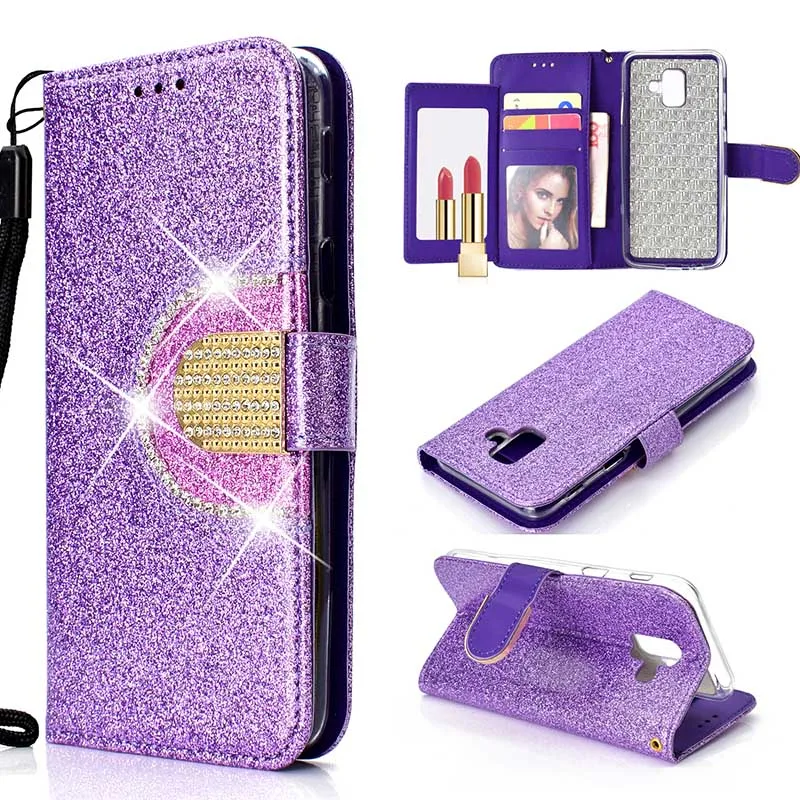 Diamond Case Mirror Cover For Samsung Galaxy S5 S6 S7 Edge S8 S9 Plus A3 A5 A6 A8 Plus J3 J5 J7 2016 2017 J2 Pro J4 J6 J8 2018 (5)