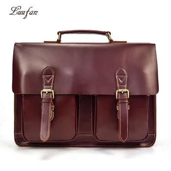 Genuine Leather Briefcase Man Bag 15 inch laptop business handbag real leather male shoulder bag thick cow leather document tote
Genuine Leather Briefcase Man Bag 15 inch laptop business handbag real leather male shoulder bag thick cow leather document tote