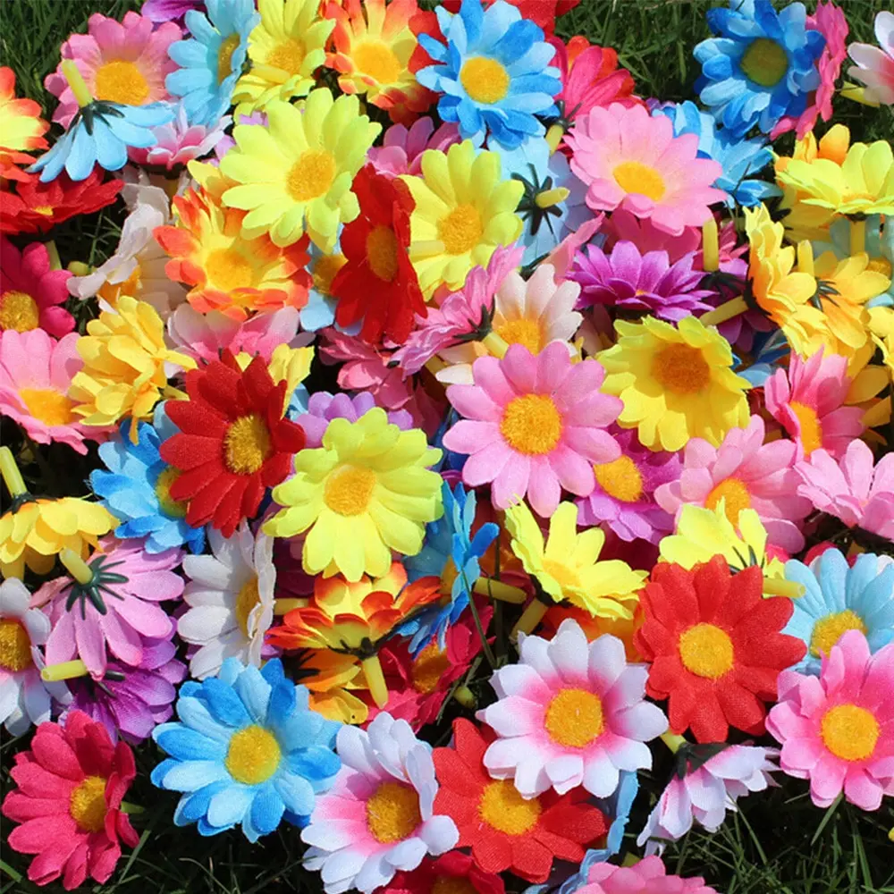 100Pcs Colorful Artificial Flower Sunflower Daisy Flowers DIY Wreaths Beautiful Simulation Flower Home Wedding Party Decorations
100Pcs Colorful Artificial Flower Sunflower Daisy Flowers DIY Wreaths Beautiful Simulation Flower Home Wedding Party Decorations