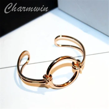Charmwin Fashion Jewelry Smooth Circle Cuff Bracelets Bangles For Women Geometric Gold Color Round Open Bangles PS0206
Charmwin Fashion Jewelry Smooth Circle Cuff Bracelets Bangles For Women Geometric Gold Color Round Open Bangles PS0206
