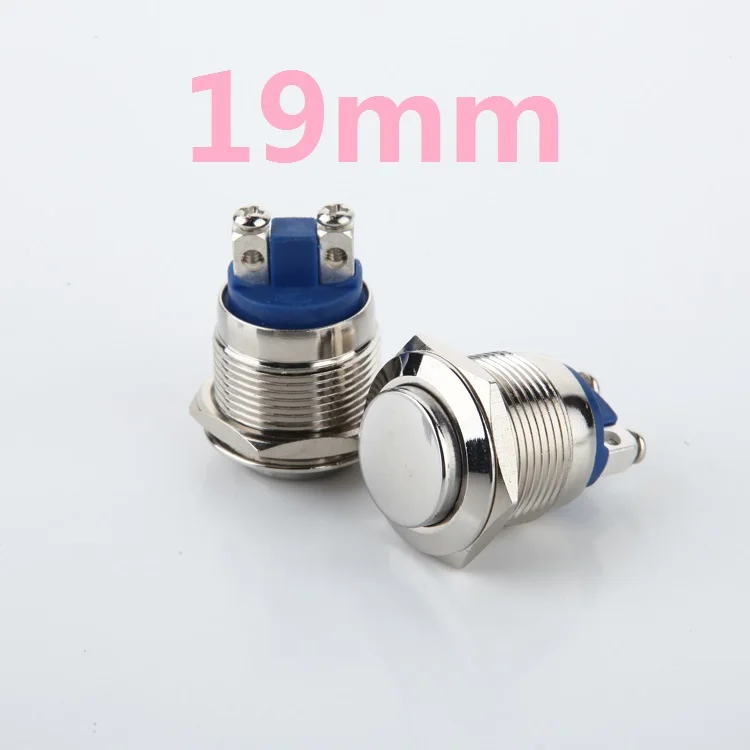 1pcs 19mm L41 Bulge Plane Stainless Steel Metal Push Button Switch Car Modification Horn Doorbell Switch Automatic Reset 250V 3A
1pcs 19mm L41 Bulge Plane Stainless Steel Metal Push Button Switch Car Modification Horn Doorbell Switch Automatic Reset 250V 3A