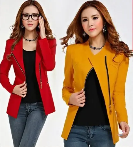 2018 Spring autumn New Arrival Regular No Chaquetas Mujer Abrigos Coats suit Jacket Women Slim Coat Long Sleeve Zipper Bomber
2018 Spring autumn New Arrival Regular No Chaquetas Mujer Abrigos Coats suit Jacket Women Slim Coat Long Sleeve Zipper Bomber