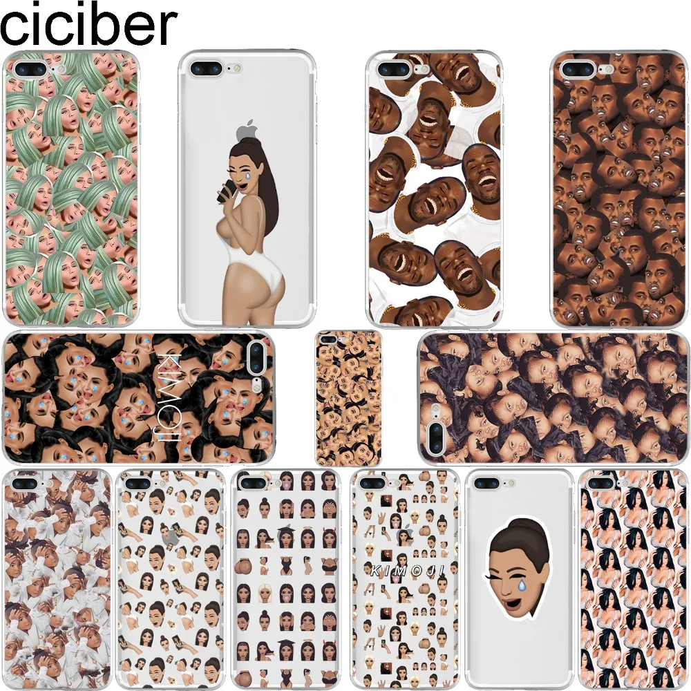 ciciber Funny Face Kimoji Kim Kardashian Kanye Case for Iphone 6 6S 7 8 Plus 5S SE 11 Pro Max X XR XS MAX Soft TPU Phone Cover
ciciber Funny Face Kimoji Kim Kardashian Kanye Case for Iphone 6 6S 7 8 Plus 5S SE 11 Pro Max X XR XS MAX Soft TPU Phone Cover