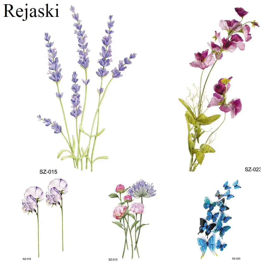 Rejaski Children Beauty Lavender Flower Temporary Tattoo Women Arm Cute Tattoo Sticker Kids Fake Tatoos Cartoon Tattoo Christmas
Rejaski Children Beauty Lavender Flower Temporary Tattoo Women Arm Cute Tattoo Sticker Kids Fake Tatoos Cartoon Tattoo Christmas
