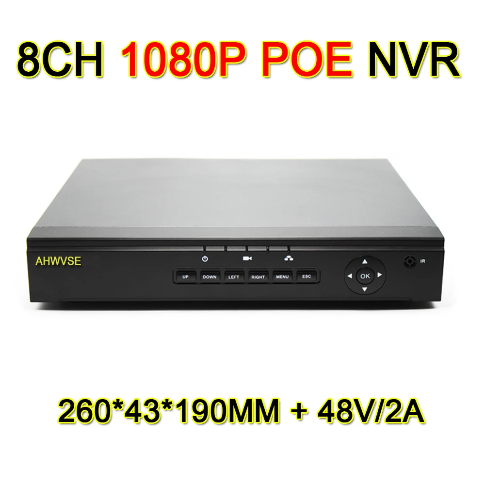 AHWVSE 48V H.264 1080P POE NVR 4CH 8CH Network Video Recorder 8 Channel POE NVR Free Shipping
AHWVSE 48V H.264 1080P POE NVR 4CH 8CH Network Video Recorder 8 Channel POE NVR Free Shipping