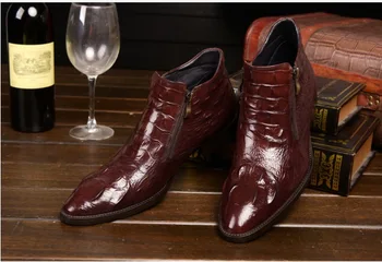 Autumn winter men's European American Crocodile pattern Martin boots Genuine leather party wedding boots fashion zip boots
Autumn winter men's European American Crocodile pattern Martin boots Genuine leather party wedding boots fashion zip boots