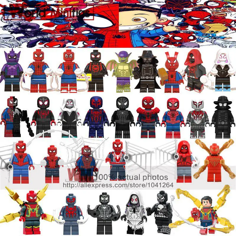 Single Legoings Marvel Action Figure Super Heroes Miles Morales Spider-Ham Noir Green Goblin Prowler Building Blocks Children
Single Legoings Marvel Action Figure Super Heroes Miles Morales Spider-Ham Noir Green Goblin Prowler Building Blocks Children