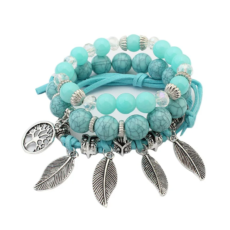 2018 Brand Fashion Vintage Ethnic Elasticity Marble beads Bracelet Boho Statement Leaves Bangle & Bracelet Women Jewelry
2018 Brand Fashion Vintage Ethnic Elasticity Marble beads Bracelet Boho Statement Leaves Bangle & Bracelet Women Jewelry