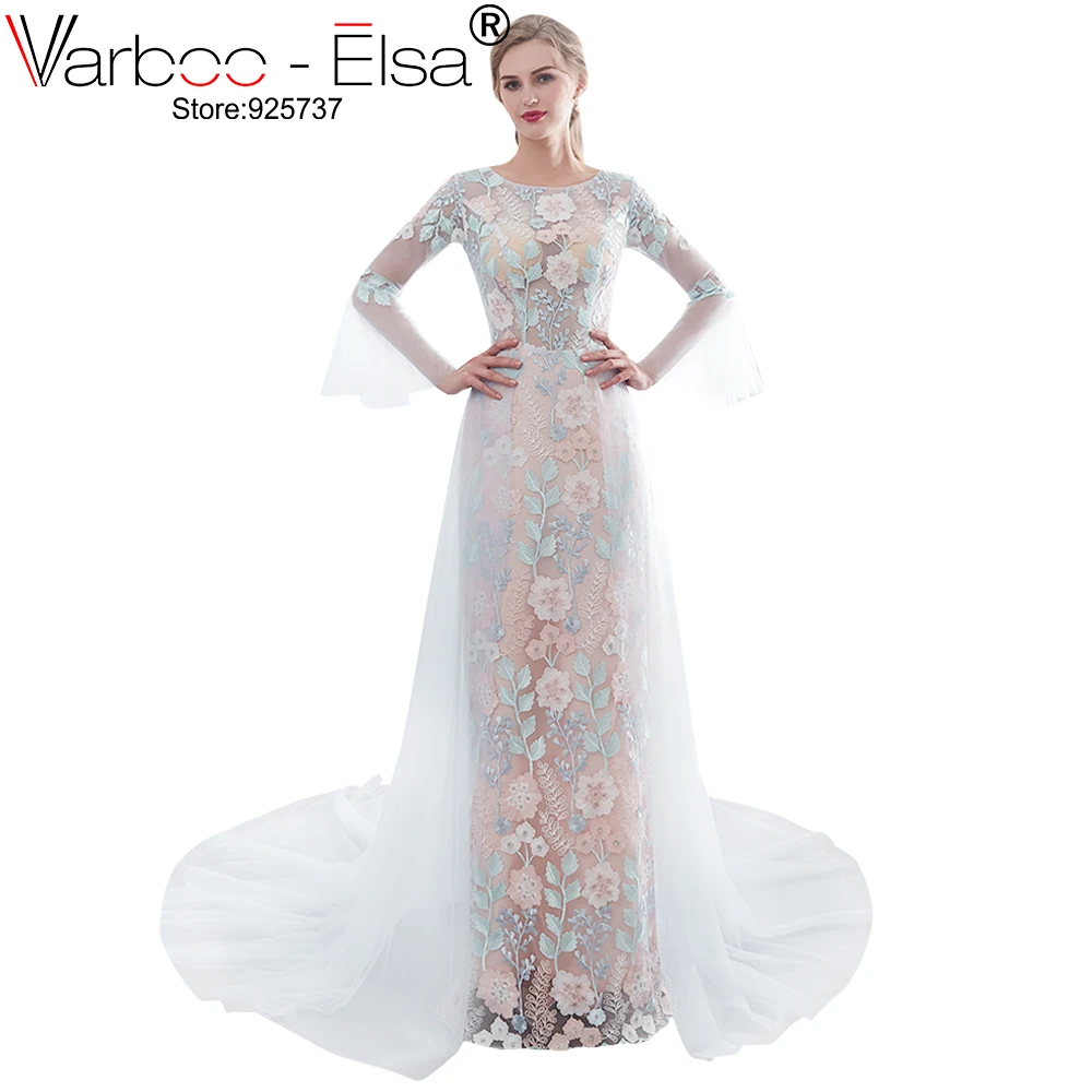 VARBOO_ELSA Boho Long Sleeve Wedding Dress 2019 Robe de mariee Vintage light blue New Beach Bridal Dress Tulle Wedding Dresses
VARBOO_ELSA Boho Long Sleeve Wedding Dress 2019 Robe de mariee Vintage light blue New Beach Bridal Dress Tulle Wedding Dresses