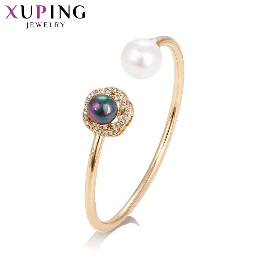 Xuping Gold-Color Plated Bangles Exquisite Imitation Pearl Jewelry Best Birthday Gif for Women Girls S163.5-51732
Xuping Gold-Color Plated Bangles Exquisite Imitation Pearl Jewelry Best Birthday Gif for Women Girls S163.5-51732