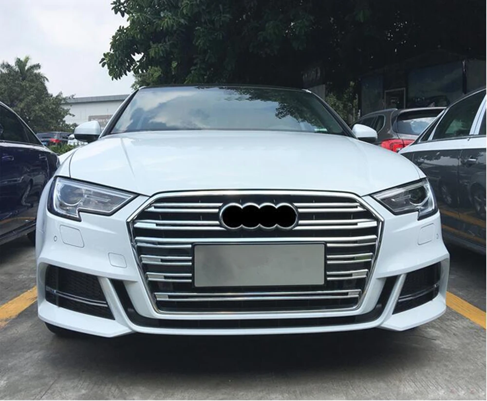 Car Front Air Vent Outlet Grille Strips Lip Trim For Audi A3 2017 2018 Facelift ABS Chrome 10pcs
Car Front Air Vent Outlet Grille Strips Lip Trim For Audi A3 2017 2018 Facelift ABS Chrome 10pcs