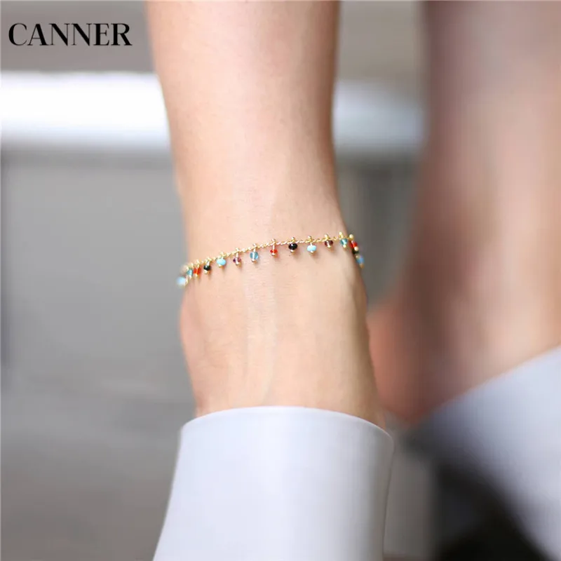 Canner Fashion Foot Jewelry Colorful Crystal Rhinestone Drop Anklet Barefoot Anklet Leg Bracelets Gift For Women Girl Summer
Canner Fashion Foot Jewelry Colorful Crystal Rhinestone Drop Anklet Barefoot Anklet Leg Bracelets Gift For Women Girl Summer