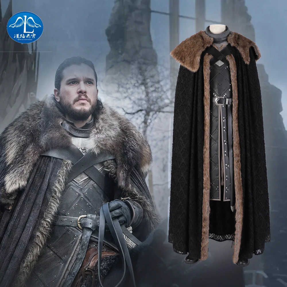 Manluyunxiao Game of Thrones Flocking Cloak Cosplay Costumes Jon Snow Outfit with Coat Halloween Clothing Ault Men
Manluyunxiao Game of Thrones Flocking Cloak Cosplay Costumes Jon Snow Outfit with Coat Halloween Clothing Ault Men